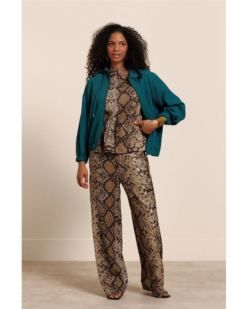 Mienke snake trousers Bruin 1 Mienke snake trousers Bruin 1