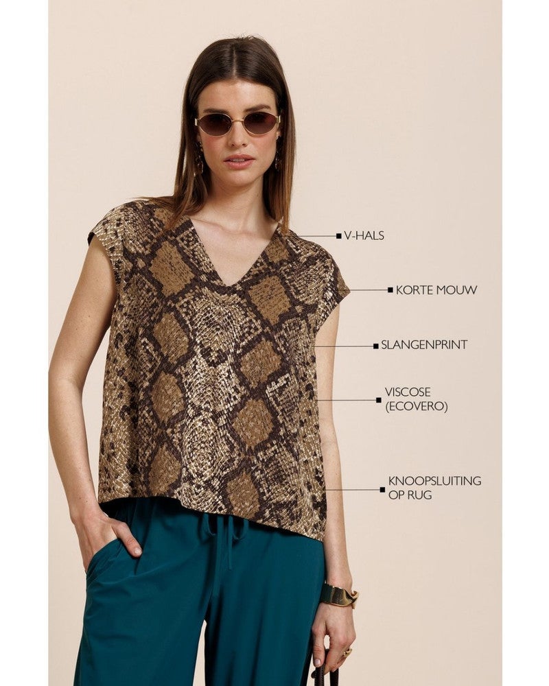 Jindra snake top Bruin 1 Jindra snake top Bruin 1
