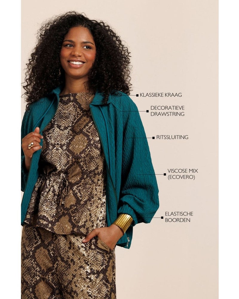 Maye bomber jacket Blauw Maye bomber jacket Blauw