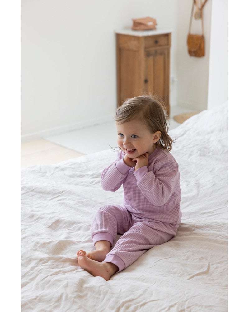 Pyjama Wafel Basic Lila Lila Pyjama Wafel Basic Lila Lila