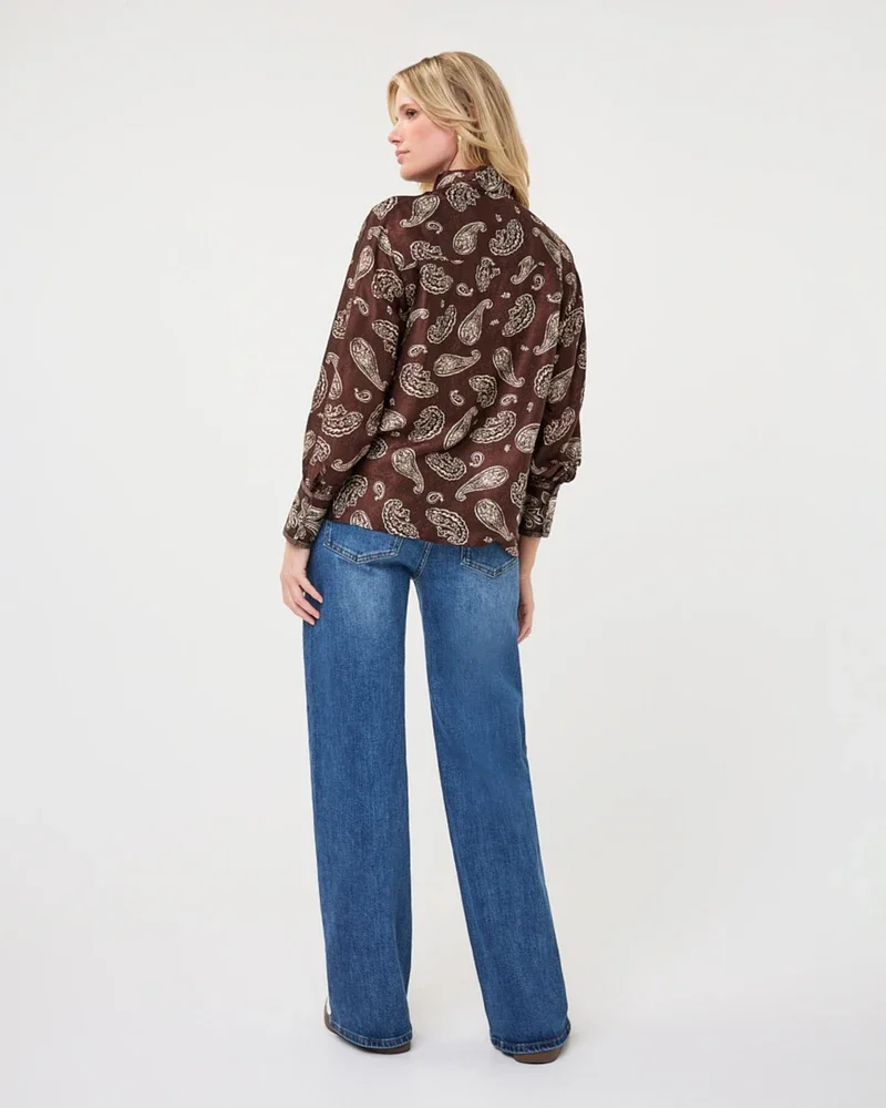 Blouse bow Bruin 1 Blouse bow Bruin 1