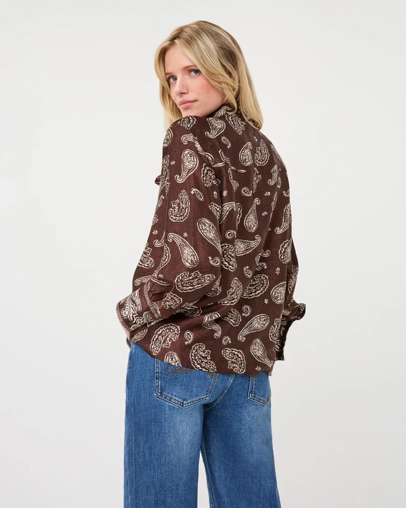 Blouse bow Bruin 1 Blouse bow Bruin 1