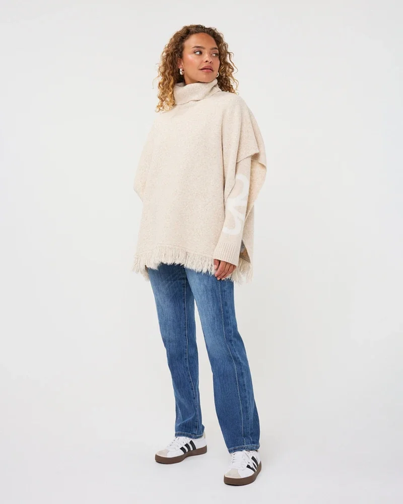 Poncho col Beige Poncho col Beige