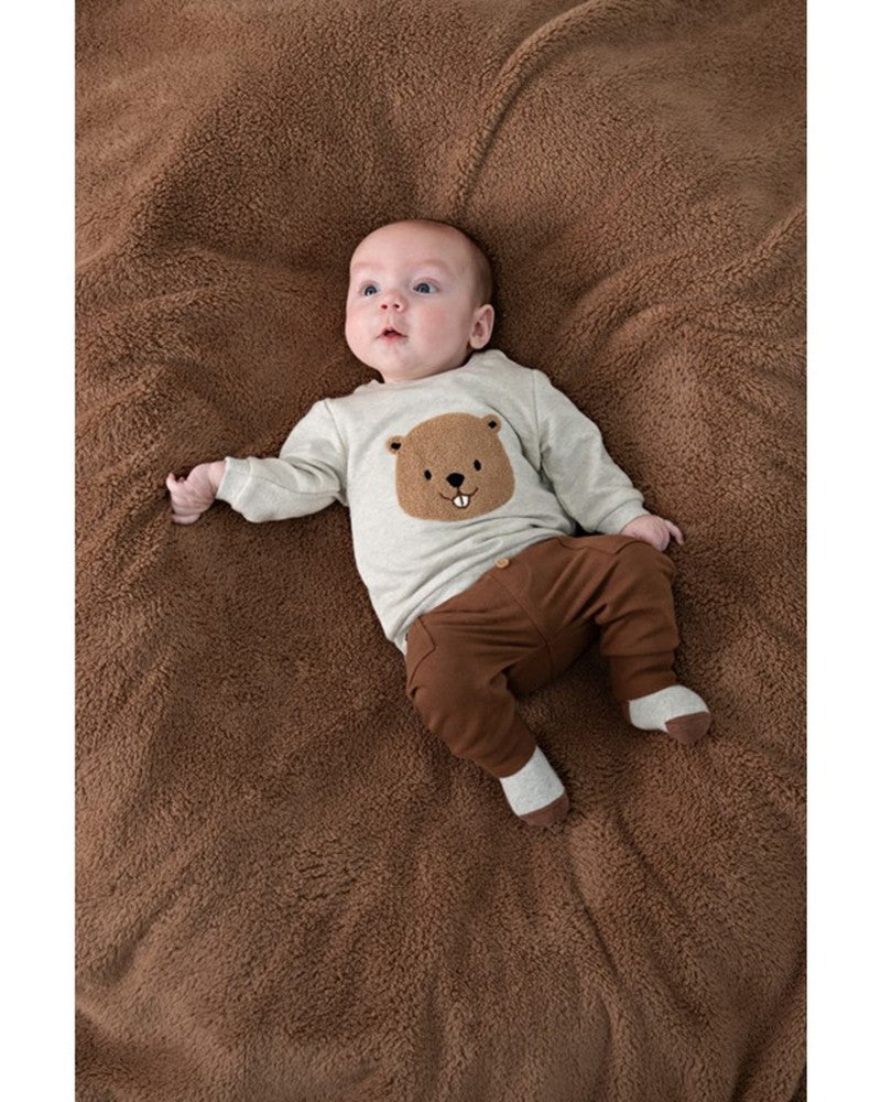 Sweater Beaver- Tiny Timber Tales Grijs Sweater Beaver- Tiny Timber Tales Grijs