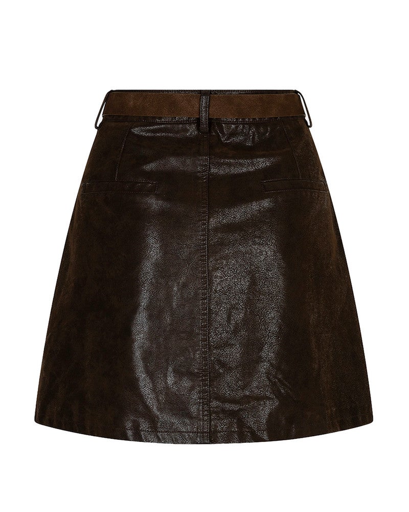 Skirt belt structured PU Bruin 1 Skirt belt structured PU Bruin 1