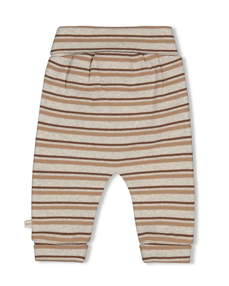 Broek rib met streep - Tiny Timber Tales Grijs Broek rib met streep - Tiny Timber Tales Grijs
