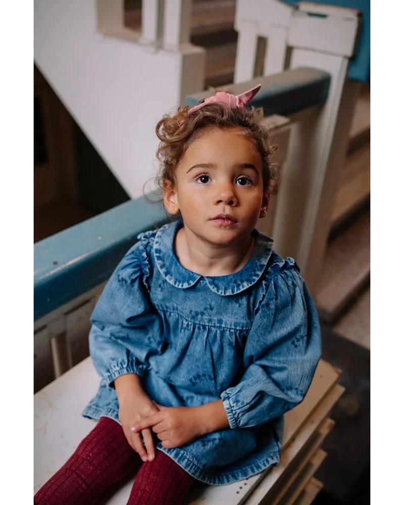 Denim dress blue Blauw Denim dress blue Blauw