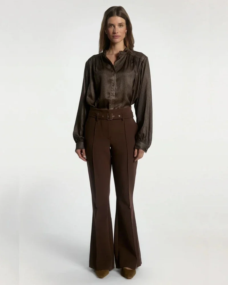 LIV PES 516 Blouse Bruin 1 LIV PES 516 Blouse Bruin 1