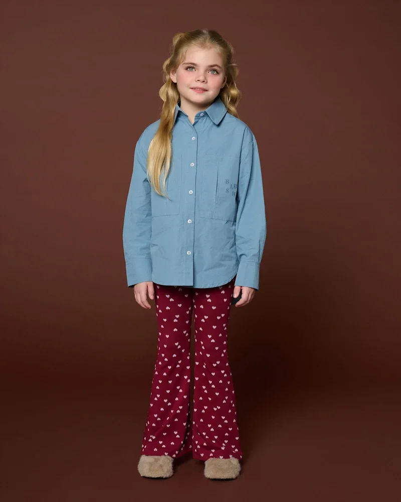 Bowie Flared Pants Hearts Bordeaux Bowie Flared Pants Hearts Bordeaux
