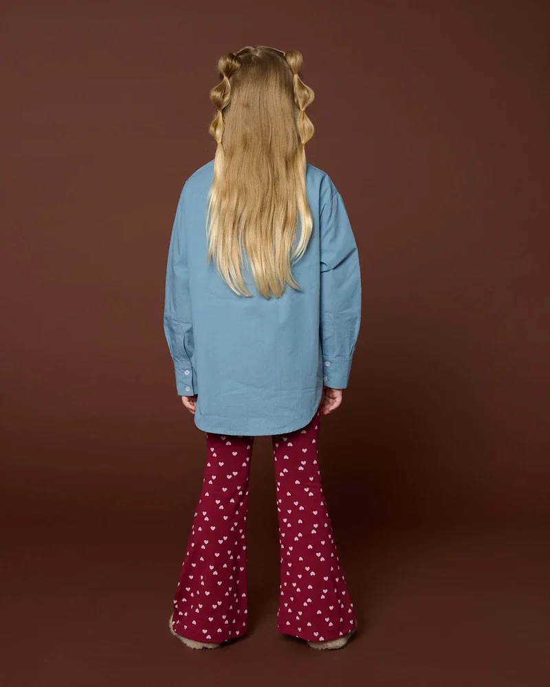 Bowie Flared Pants Hearts Bordeaux Bowie Flared Pants Hearts Bordeaux