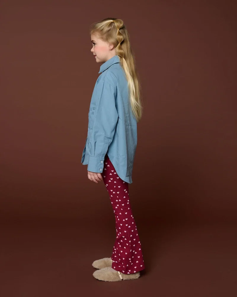 Bowie Flared Pants Hearts Bordeaux Bowie Flared Pants Hearts Bordeaux