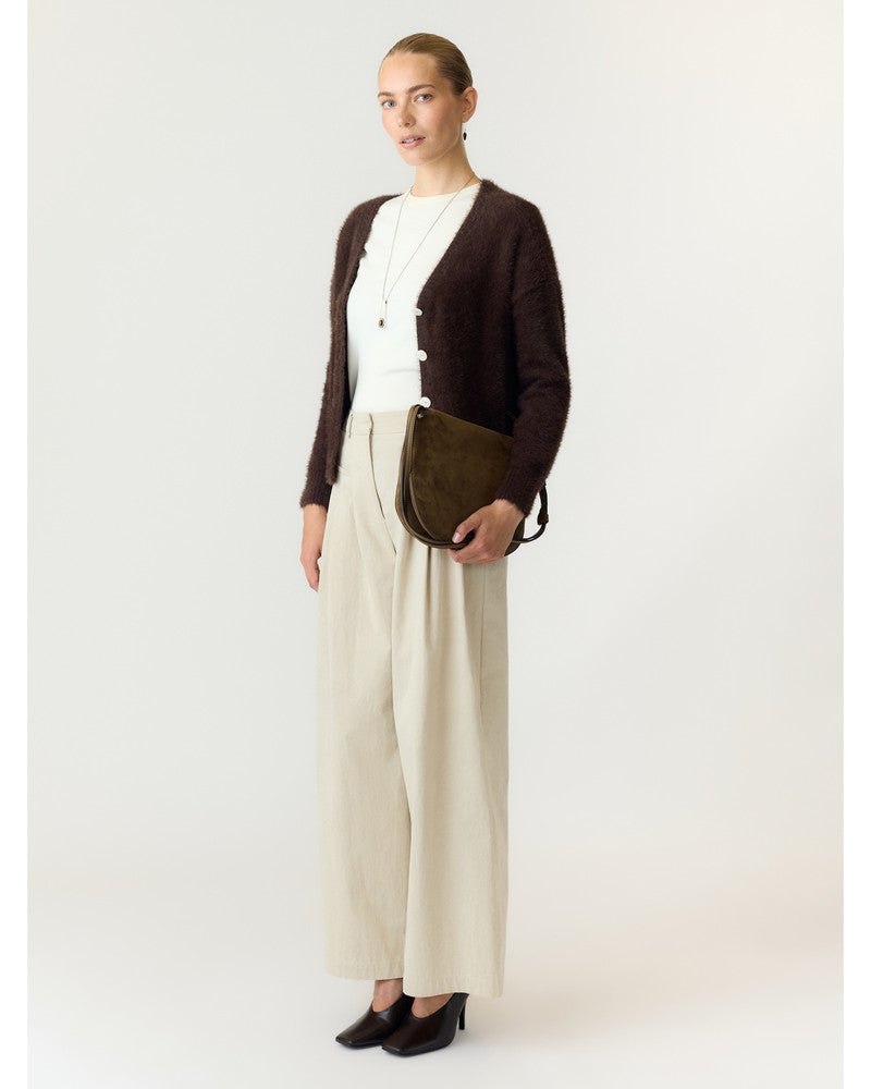 YASMALLI LS KNIT CARDIGAN - EX Bruin 1 YASMALLI LS KNIT CARDIGAN - EX Bruin 1