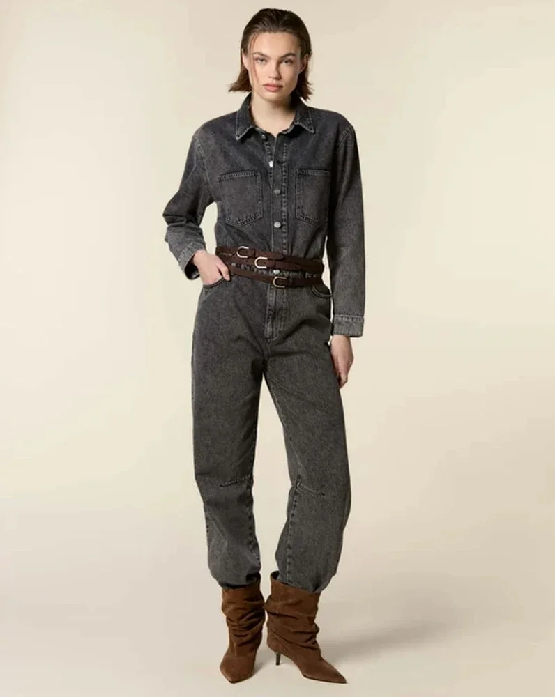 Jumpsuit with balloon leg Zwart 1 Jumpsuit with balloon leg Zwart 1