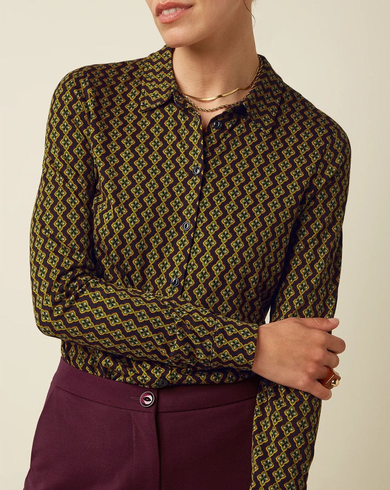 Blouse Turi Jersey Zwart 1 Blouse Turi Jersey Zwart 1