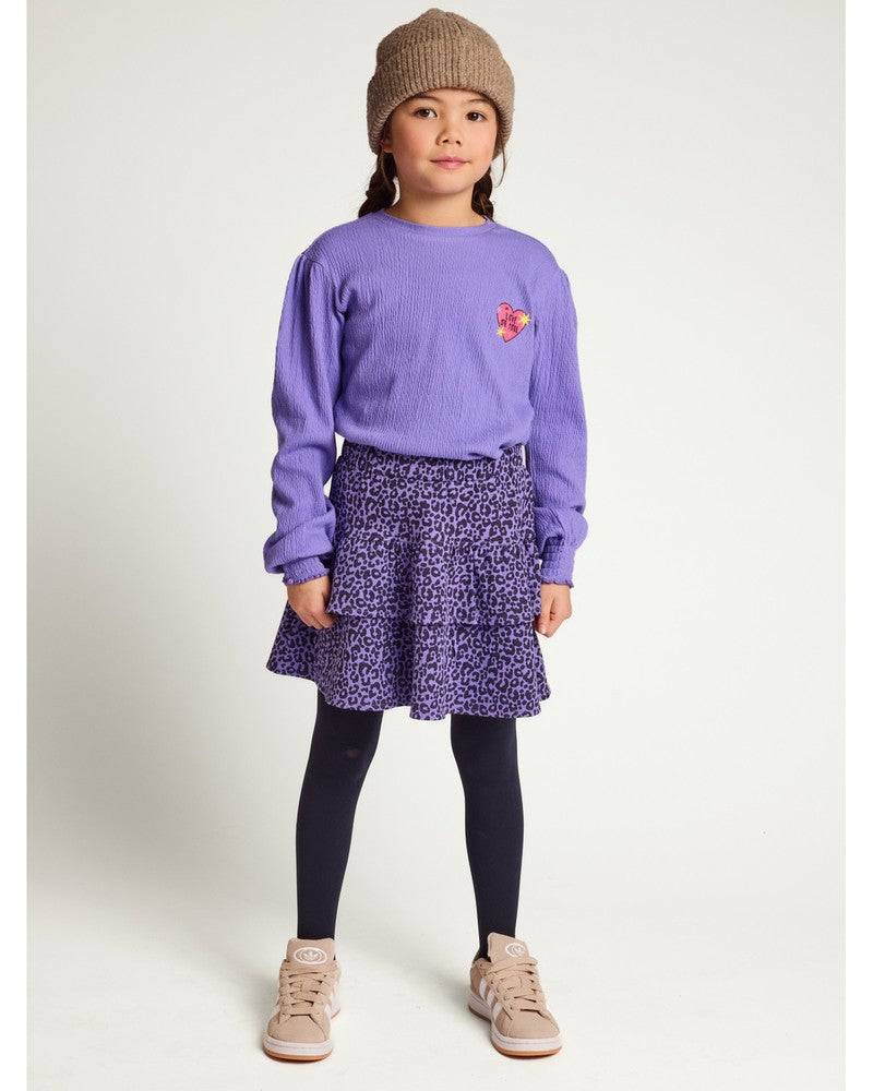Little leopard skirt purple Lila Little leopard skirt purple Lila