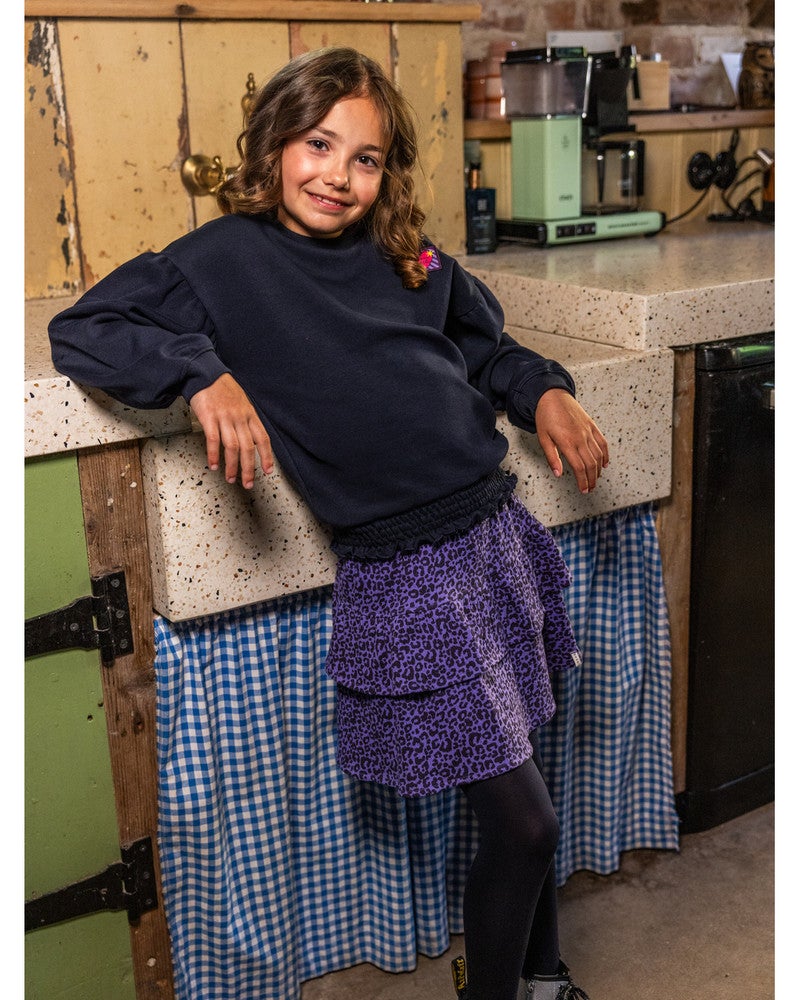 Little leopard skirt purple Lila Little leopard skirt purple Lila