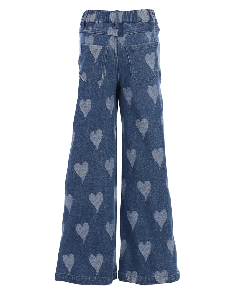 Little denim heart jeans Blauw Little denim heart jeans Blauw