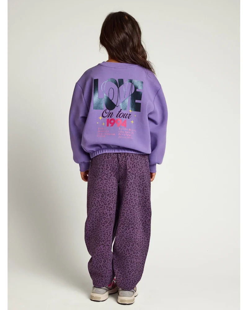 Little scuba Sweater Love Backprint Lila Little scuba Sweater Love Backprint Lila
