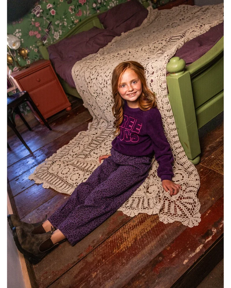 Little leopard jeans purple Paars Little leopard jeans purple Paars