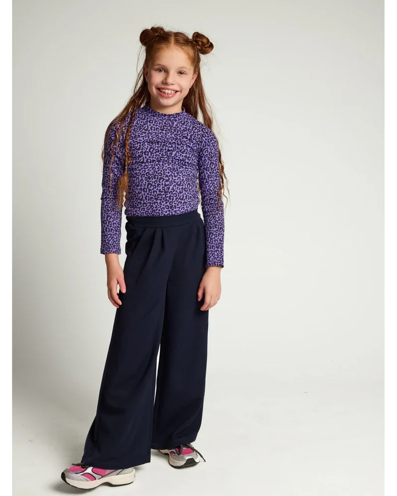 Little crinkle leopard Tee Longsleeve Lila Little crinkle leopard Tee Longsleeve Lila