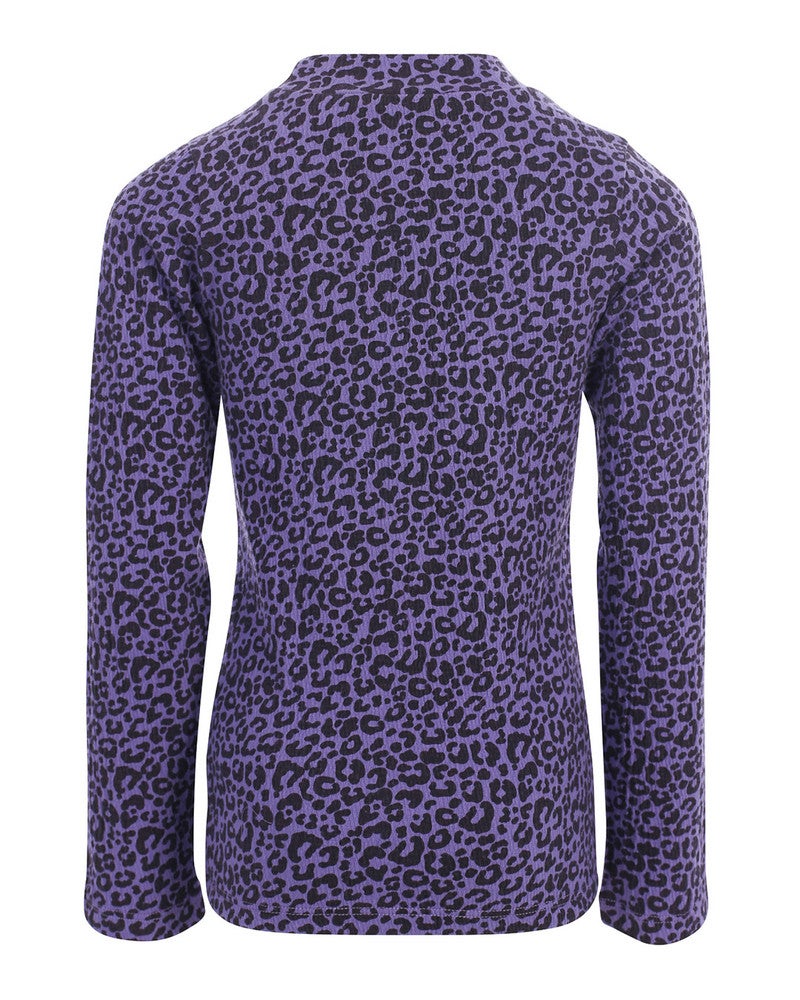 Little crinkle leopard Tee Longsleeve Lila Little crinkle leopard Tee Longsleeve Lila