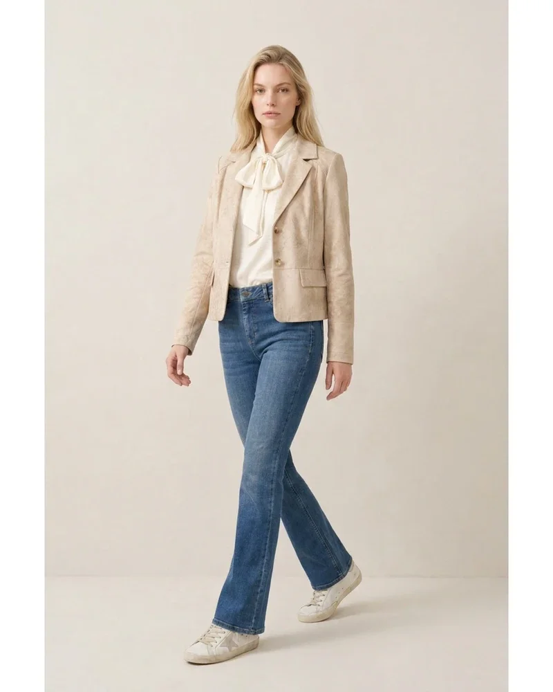 Blazer Quincy Biker Zand Blazer Quincy Biker Zand