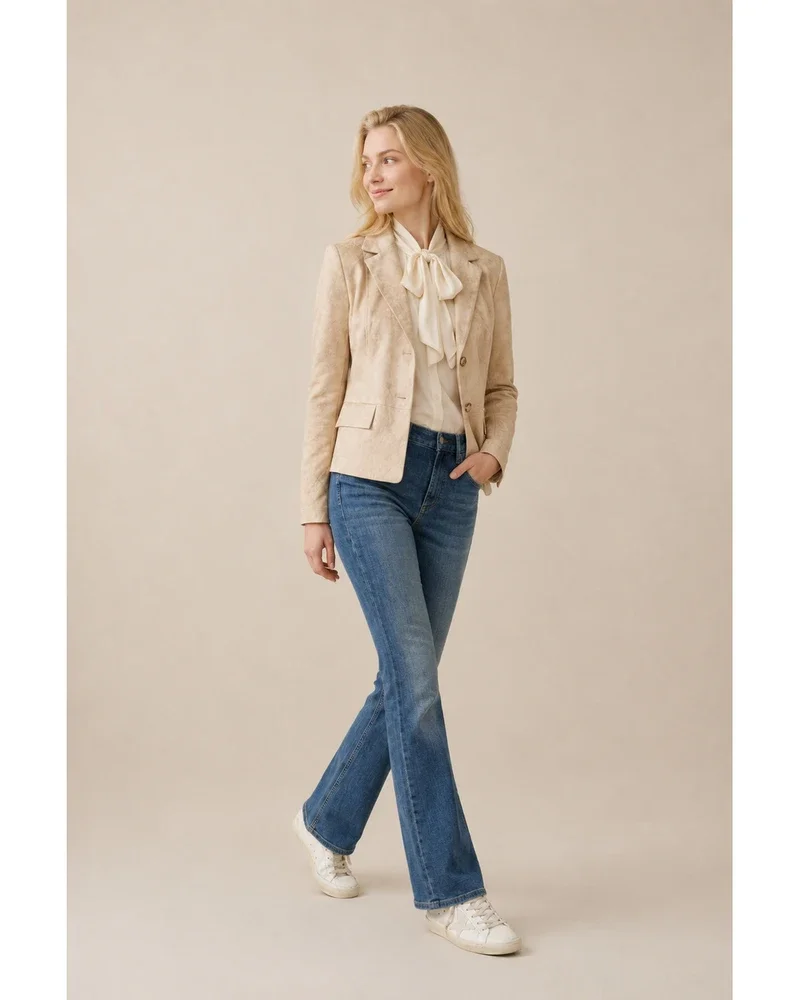 Blazer Quincy Biker Zand Blazer Quincy Biker Zand