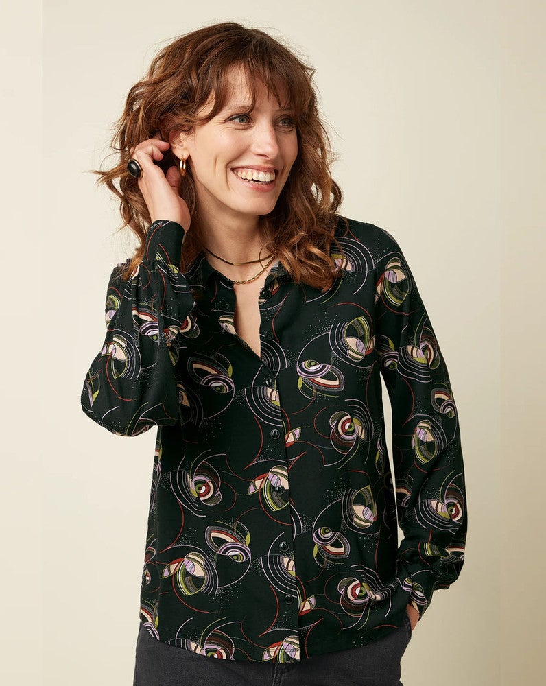 Maisie Blouse Dolly Zwart 1 Maisie Blouse Dolly Zwart 1
