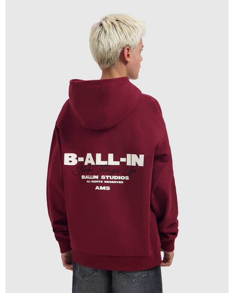Junior B-ALL-IN Hoodie Bordeaux Junior B-ALL-IN Hoodie Bordeaux