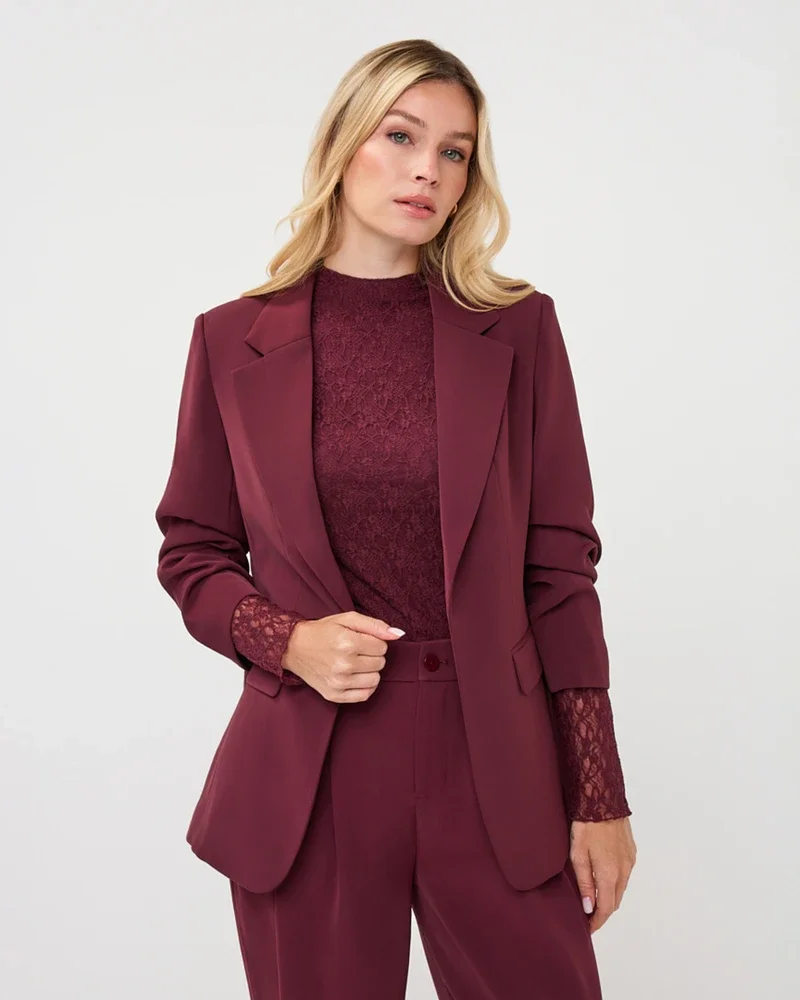 Blazer 3/4 slve Bordeaux Blazer 3/4 slve Bordeaux
