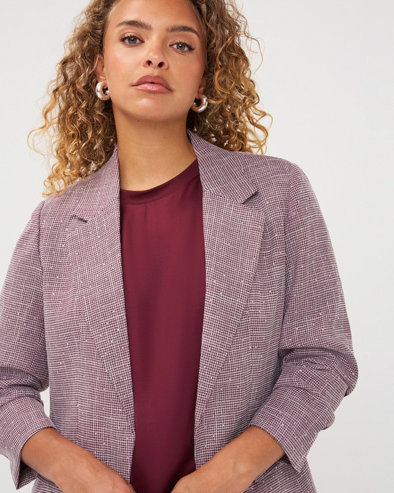 Blazer fancy strass Bordeaux Blazer fancy strass Bordeaux