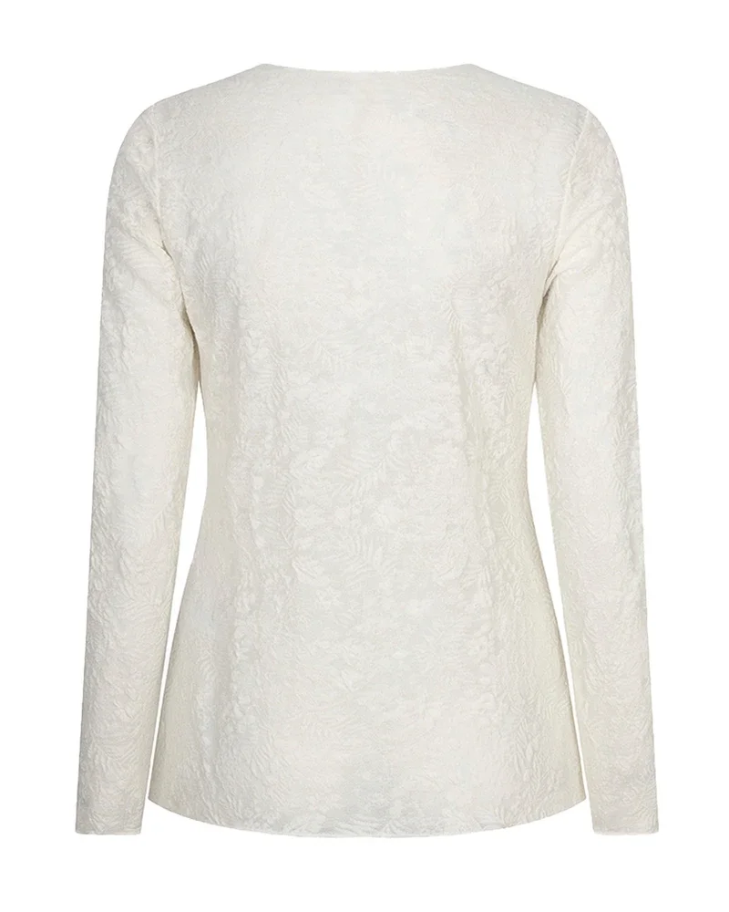 Top l/slve fancy Off White Top l/slve fancy Off White