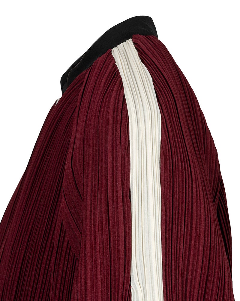 Jacket bomber plisse Bordeaux Jacket bomber plisse Bordeaux