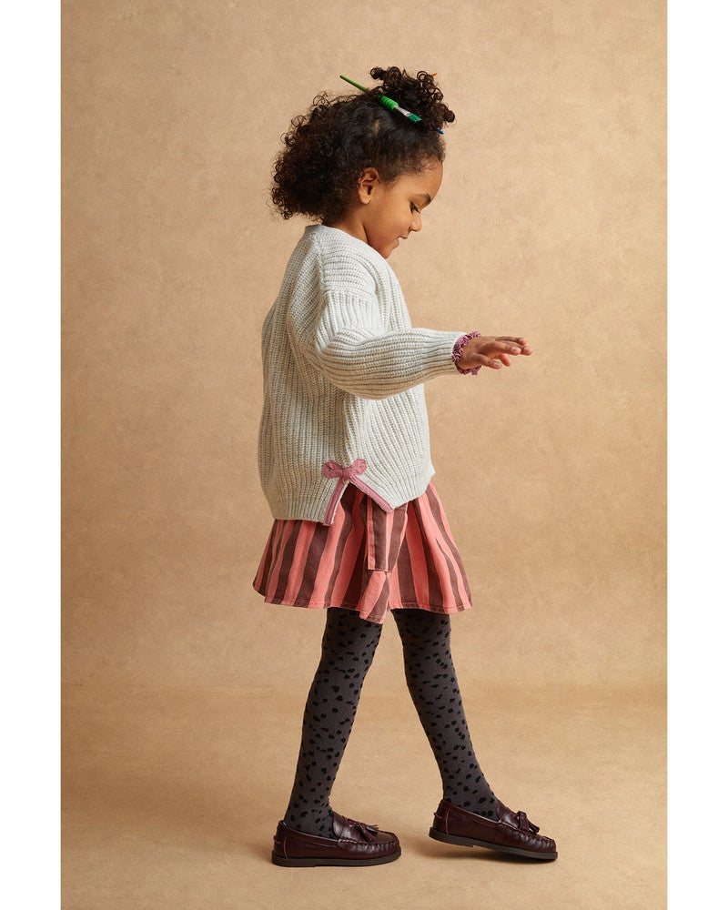 Striped denim skirt Roze Striped denim skirt Roze