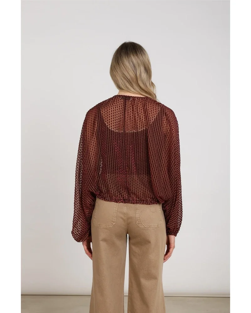Alicia Blouse Pattern Bordeaux Alicia Blouse Pattern Bordeaux