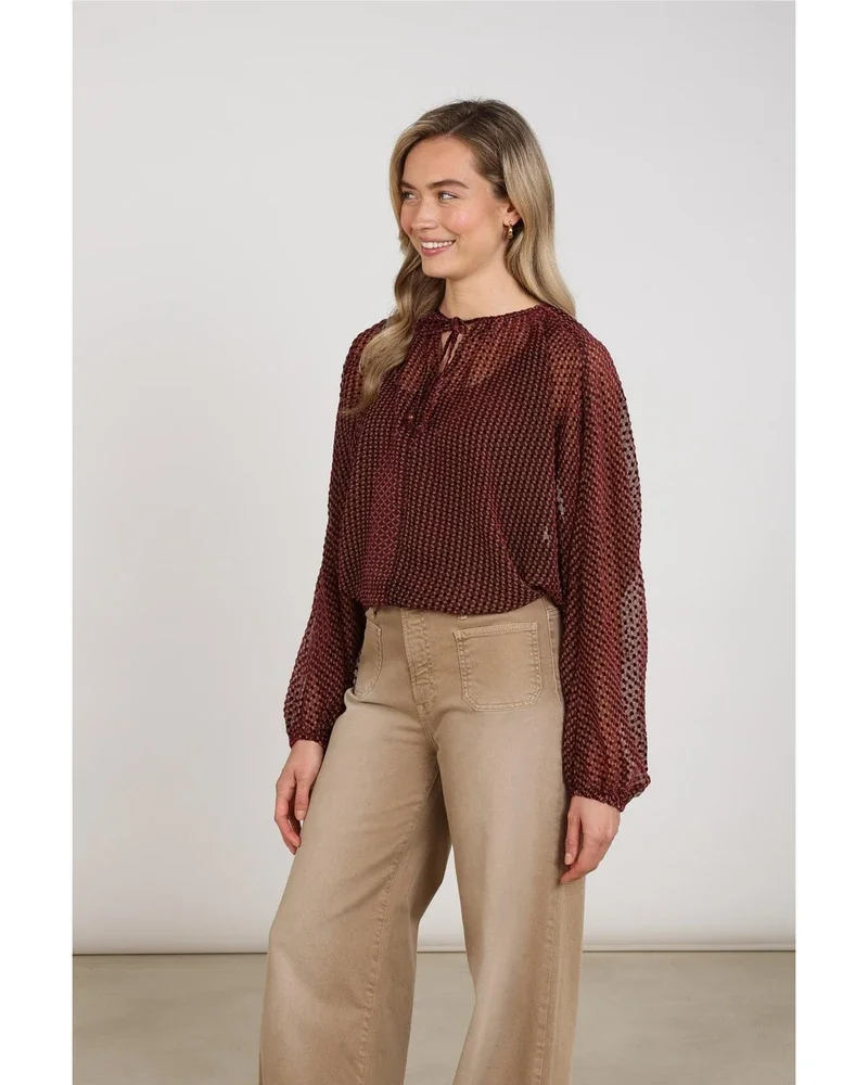 Alicia Blouse Pattern Bordeaux Alicia Blouse Pattern Bordeaux