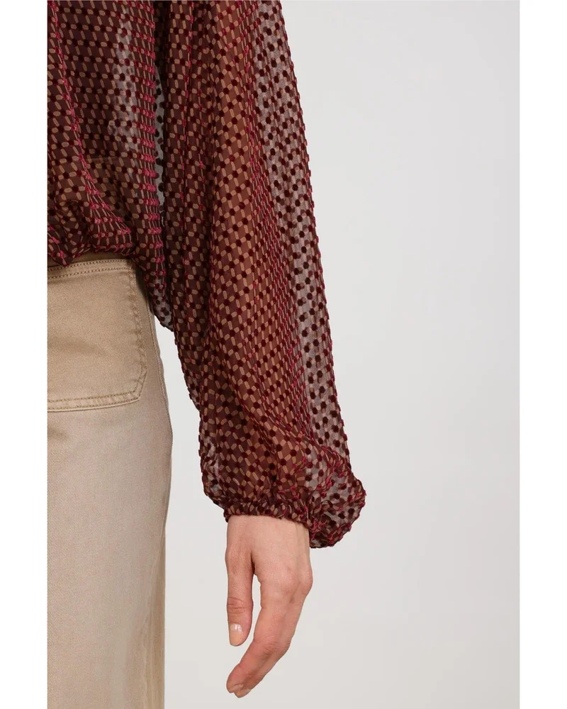 Alicia Blouse Pattern Bordeaux Alicia Blouse Pattern Bordeaux