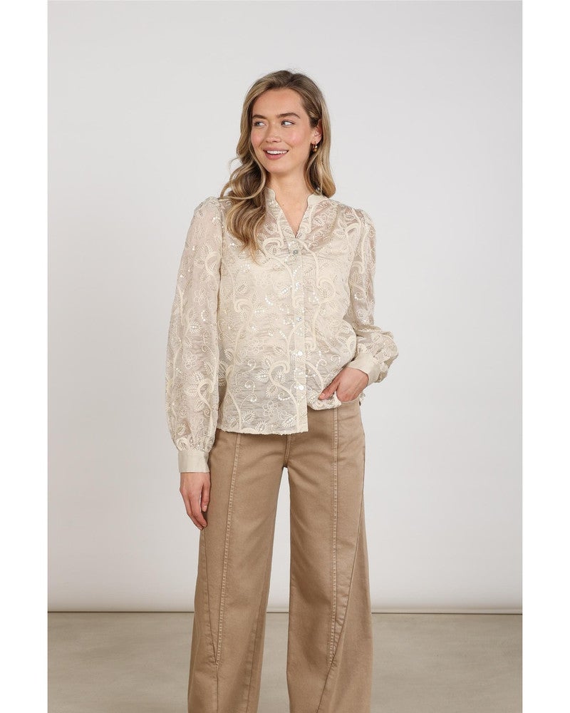 Antonella Blouse Embroidery Zand Antonella Blouse Embroidery Zand