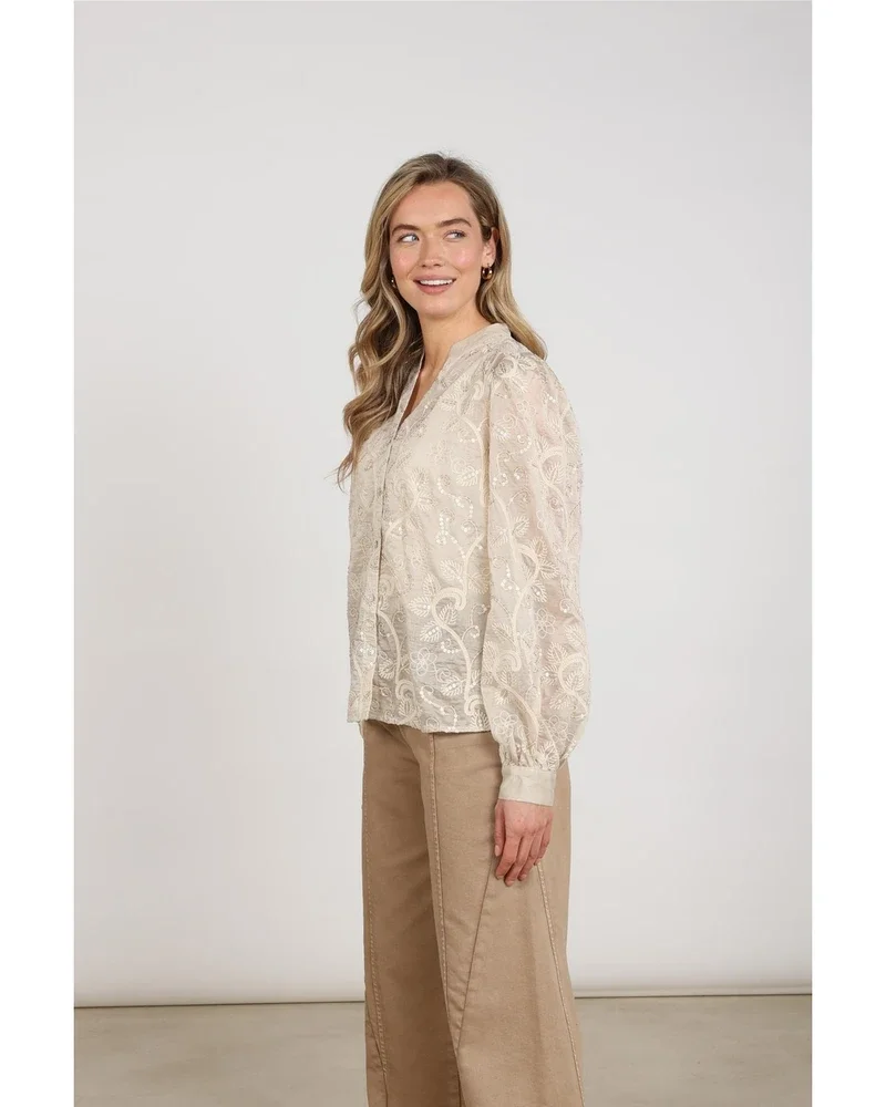 Antonella Blouse Embroidery Zand Antonella Blouse Embroidery Zand