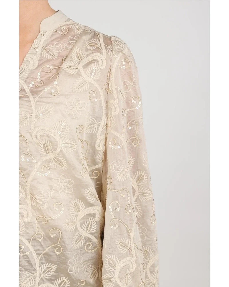 Antonella Blouse Embroidery Zand Antonella Blouse Embroidery Zand