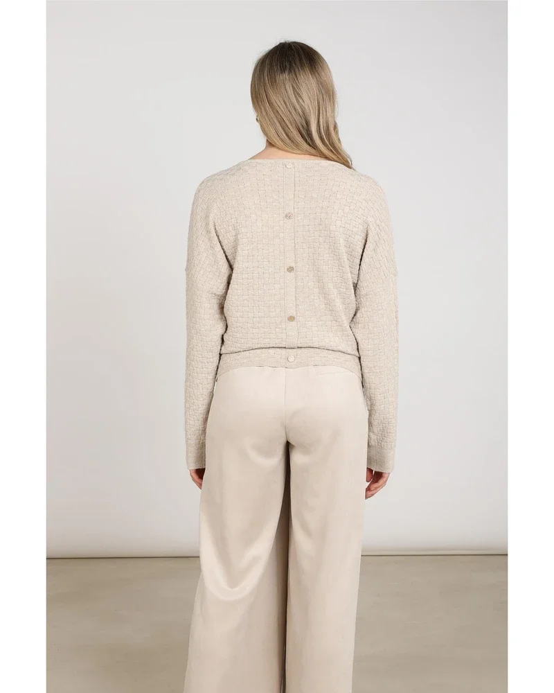 Kento Top Lurex Zand Kento Top Lurex Zand