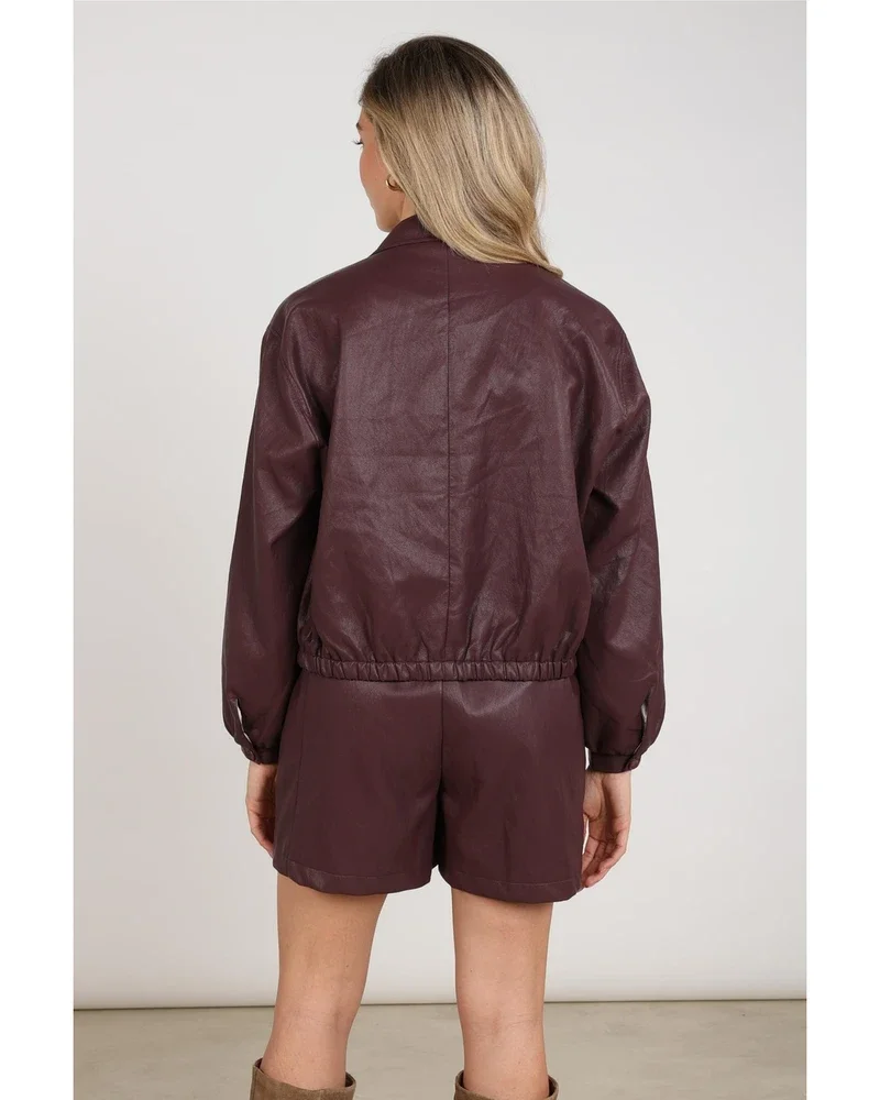 Dominique Jacket PU Bordeaux Dominique Jacket PU Bordeaux