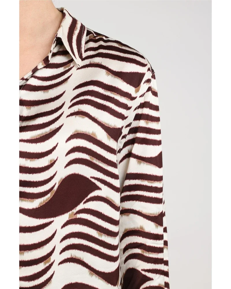 Adora Blouse Zebra Off White Adora Blouse Zebra Off White