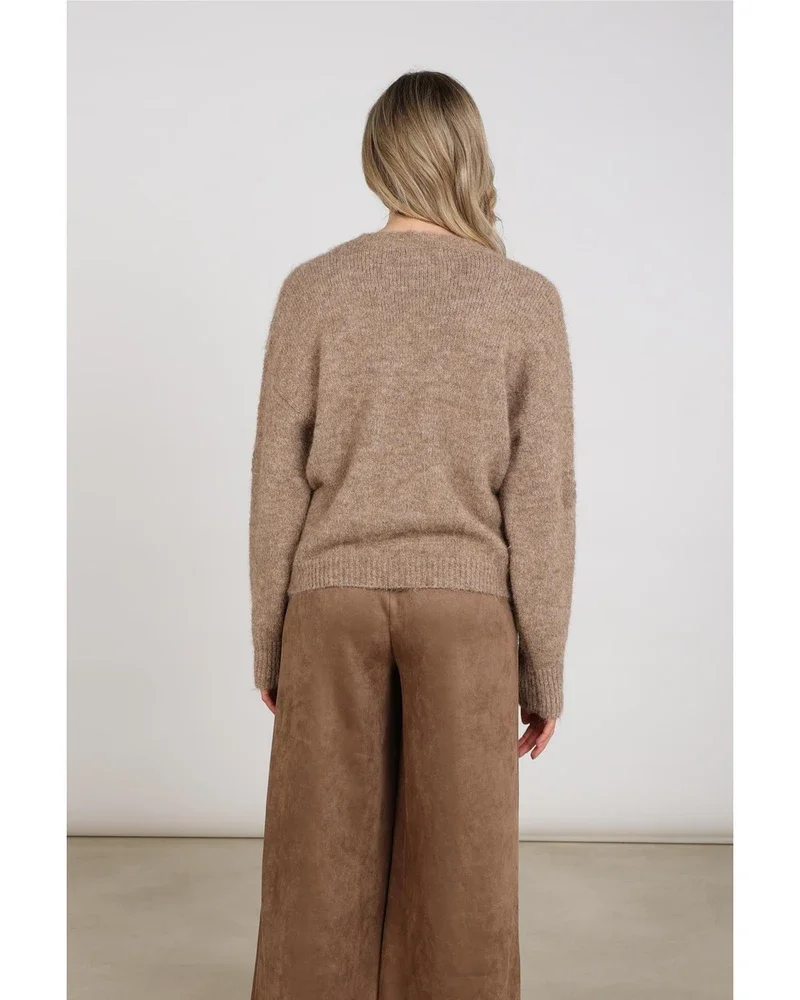 Konstanza Pullover Flower Beige Konstanza Pullover Flower Beige