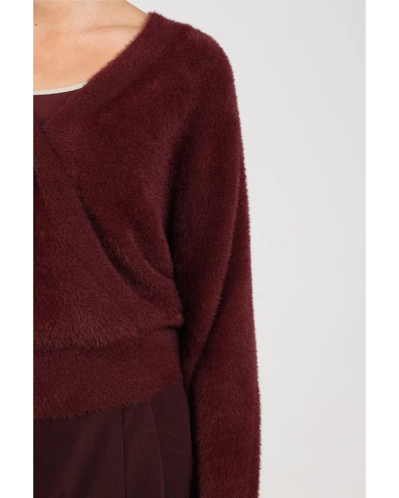 Beau Pullover Wrap Bordeaux Beau Pullover Wrap Bordeaux