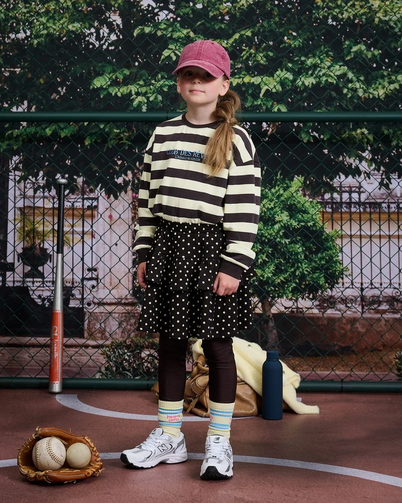 Helin Skirt Polka Bruin 1 Helin Skirt Polka Bruin 1