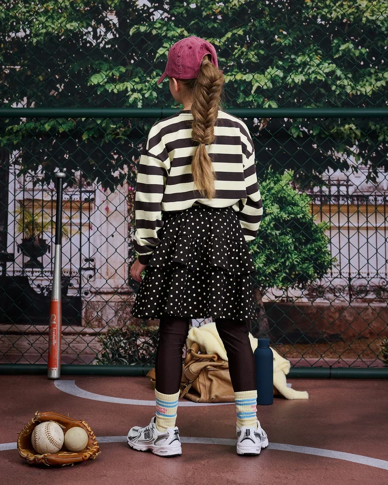 Helin Skirt Polka Bruin 1 Helin Skirt Polka Bruin 1