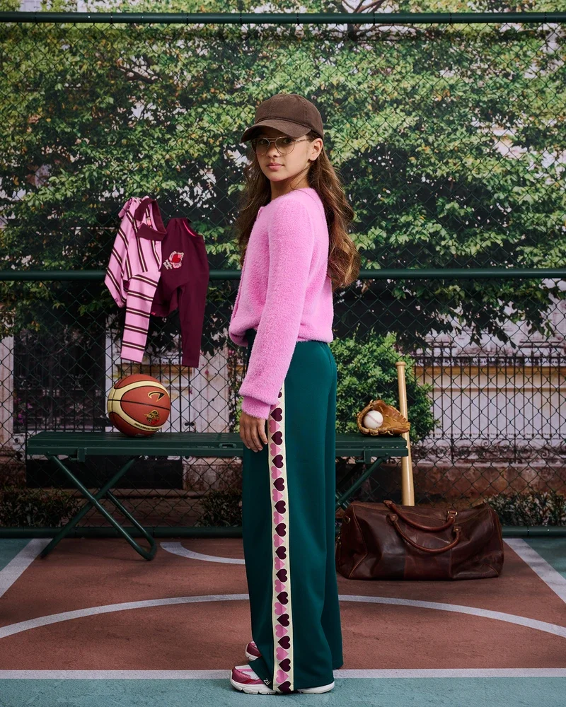 Karlijn Track Pants Hearts Groen Karlijn Track Pants Hearts Groen