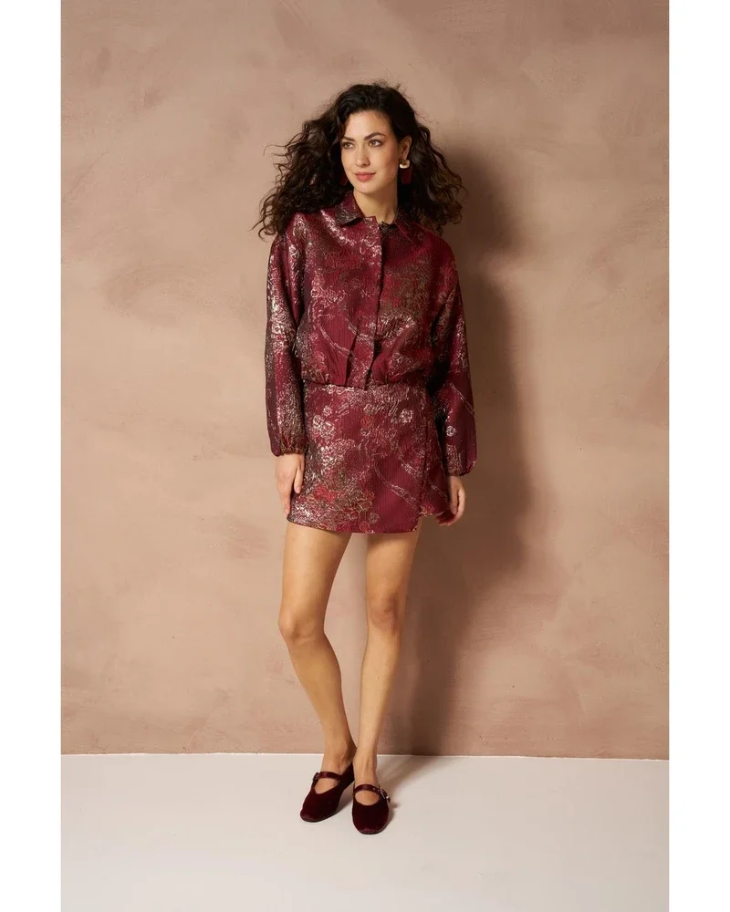 Skort Irie - A-symmetric Jacquard Bordeaux Skort Irie - A-symmetric Jacquard Bordeaux