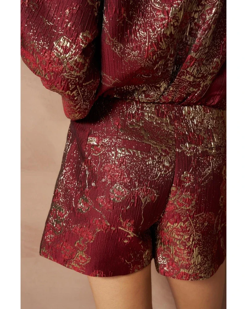 Skort Irie - A-symmetric Jacquard Bordeaux Skort Irie - A-symmetric Jacquard Bordeaux